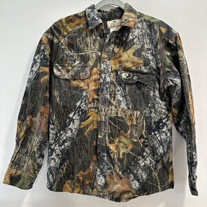 Mossy Oak Flannel Camo Button Up Shirt Men’s Size Medium (38-40)